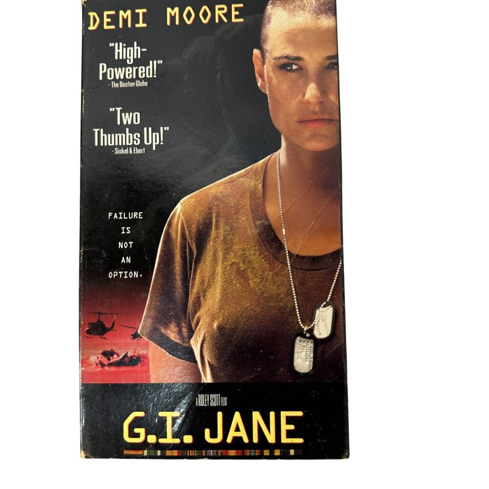 G.I. Jane VHS Tape Demi Moore 1997 Drama Action Ridley Scott R-Rated